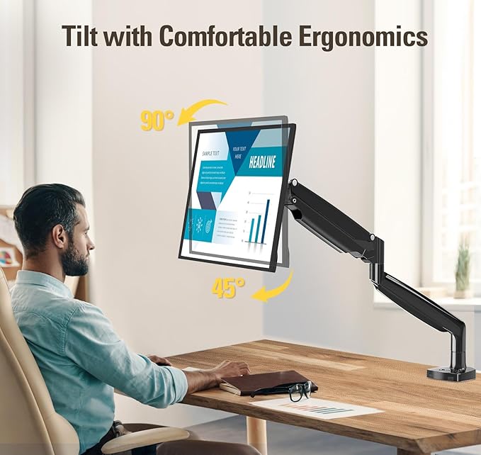 DreamAxis Single Monitor Mount Stand - Image 8