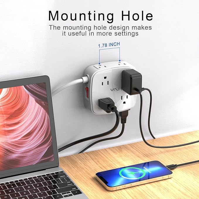 10 Ft Surge Protector Power Strip - Image 3