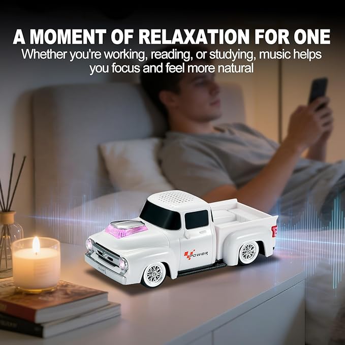 Vintage Pickup Truck Bluetooth Speaker, Retro Truck Model - Image 5