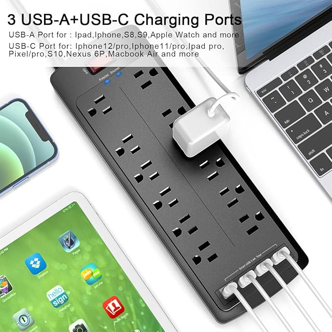 Power Strip, Nuetsa Surge Protector - Image 4
