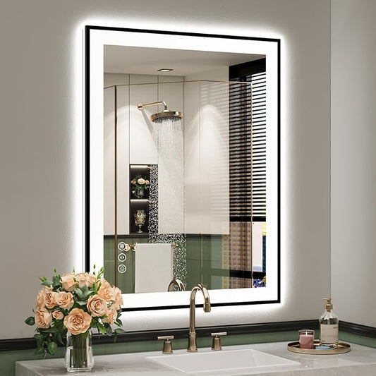 YEELAIT 28x36 Inch LED Bathroom Mirror by YEELAIT
