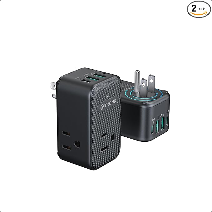 TROND 2 Pack Outlet Extender by TRONDOfficial