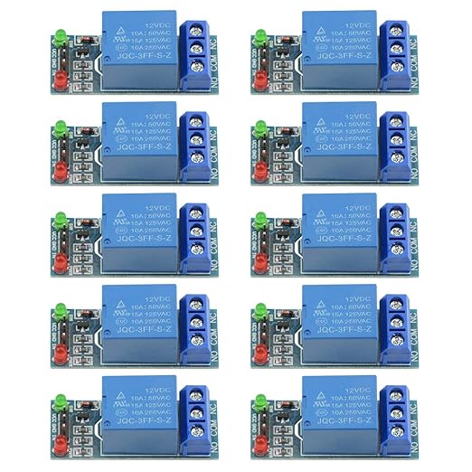 XINGYHENG 10PCS One Channel Relay Module 12V Low Level Trigger Expansion Plate by XINGYHENG