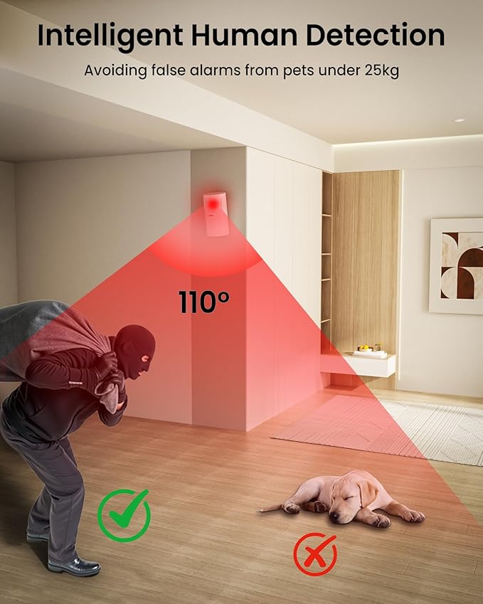 NGTeco 9-Piece Home Security Alarm Kit, Wi-Fi Home Security System - Image 4