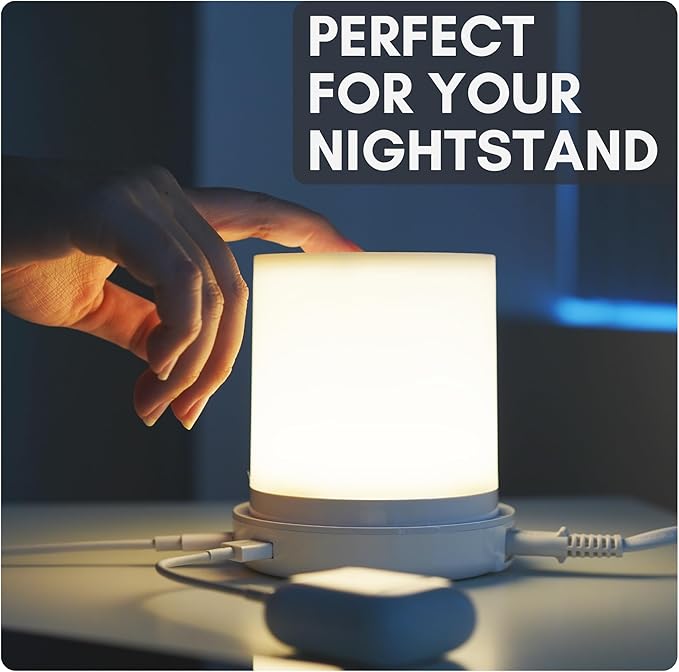 Macally Small Bedside Lamp - Image 4