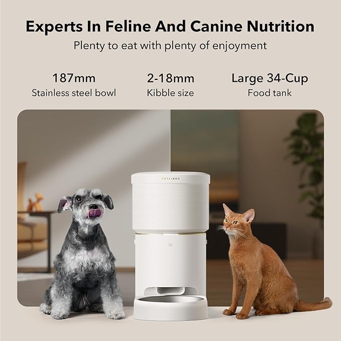 PETLIBRO 8L Automatic Dog Feeder, 5G Wi-Fi Automatic Dog/Cat Feeder, - Image 3
