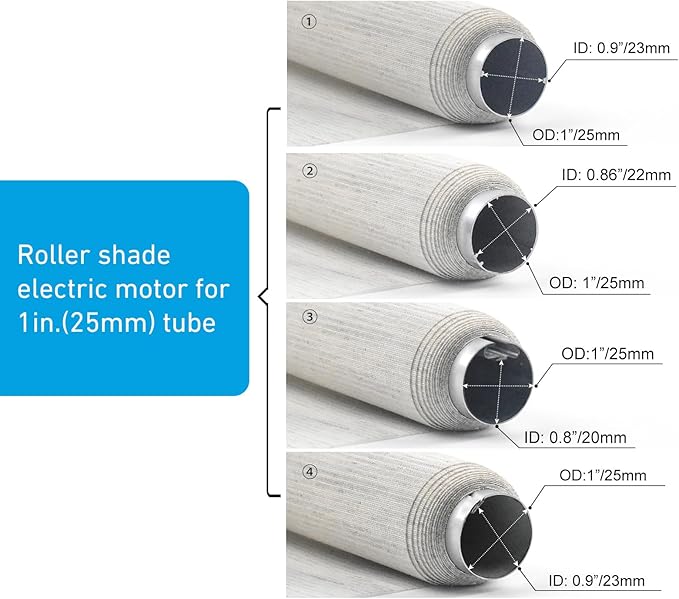 Rollerhouse RTS 12V DC Radio Controlled Tubular Motors - Image 5
