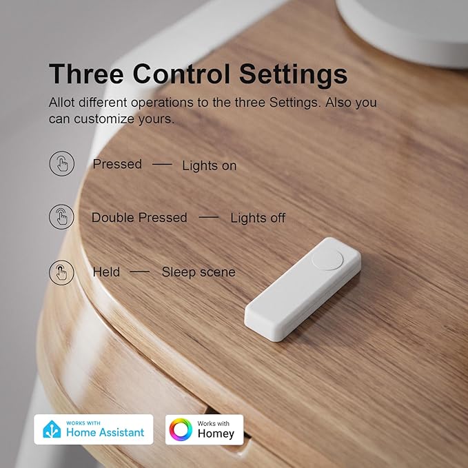 THIRDREALITY ZigBee Smart Button 4 Pack, 3-Way Remote Control, Require Zigbee - Image 2