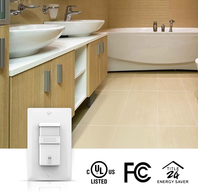 ECOELER Motion Sensor Light Switch, Occupancy & Vacancy Model Motion Activated - Image 2