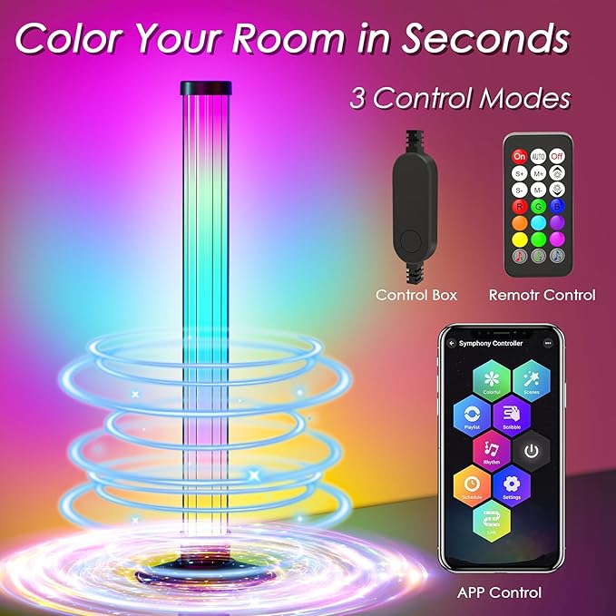 360° Smart Light Bar, Crystal Ambient Mood Light - Image 4