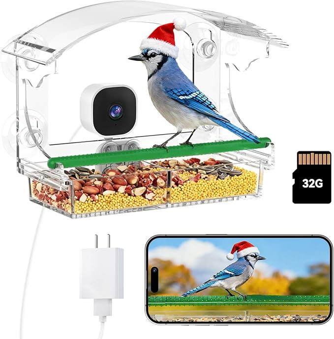 Dzees Smart Window Bird Feeder by Dzees