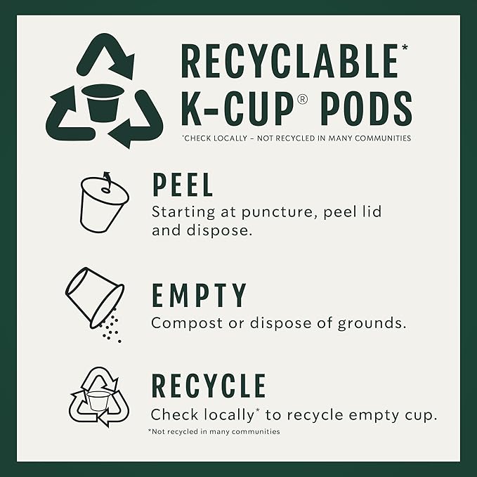 Starbucks K-Cup Coffee Pods, Medium Roast Hot or Iced Coffee, Decaf House Blend - Image 6