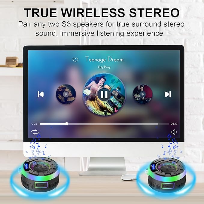 Shower Bluetooth Speaker IPX7 Waterproof, Portable Bluetooth Speakers - Image 5