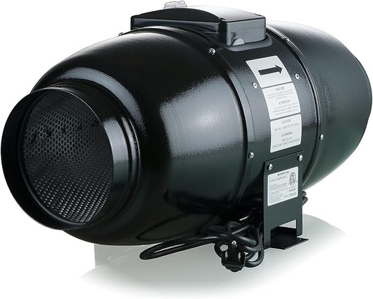 VENTS-US TT Silent M 200 – 8" Inline Duct Fan Includes Double-speed Switch by VENTS-US