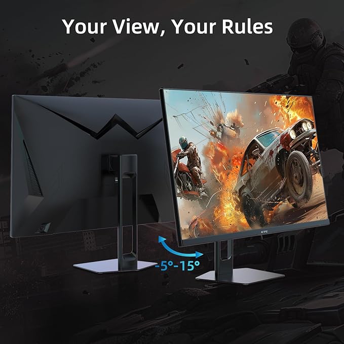 KTC 27” Gaming Monitor 180Hz QHD, Fast IPS Monitor, 122% sRGB, 1X DP & 2X HDMI - Image 7