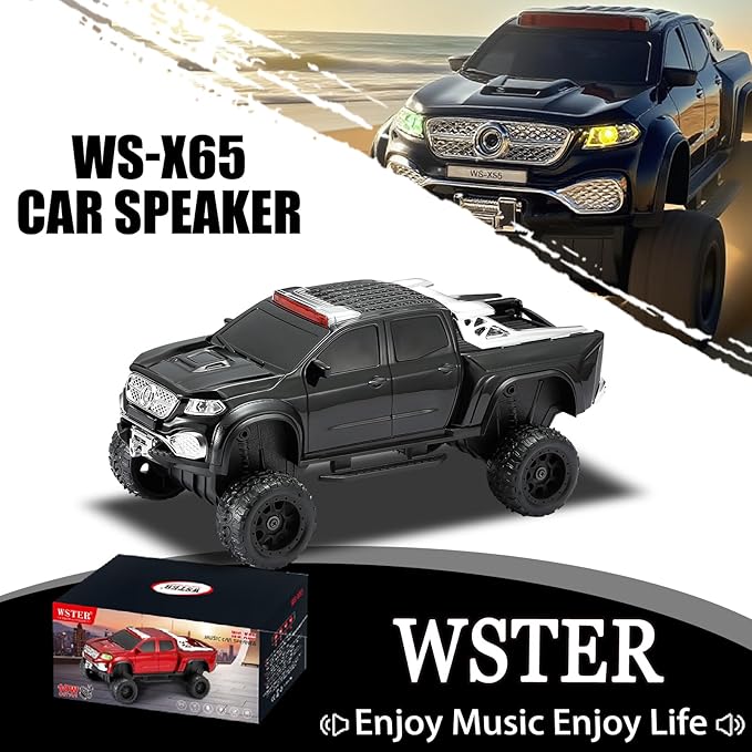 WSTER WS-X65 Pickup Truck Replica Bluetooth Speaker – HD Sound, FM Radio - Image 2