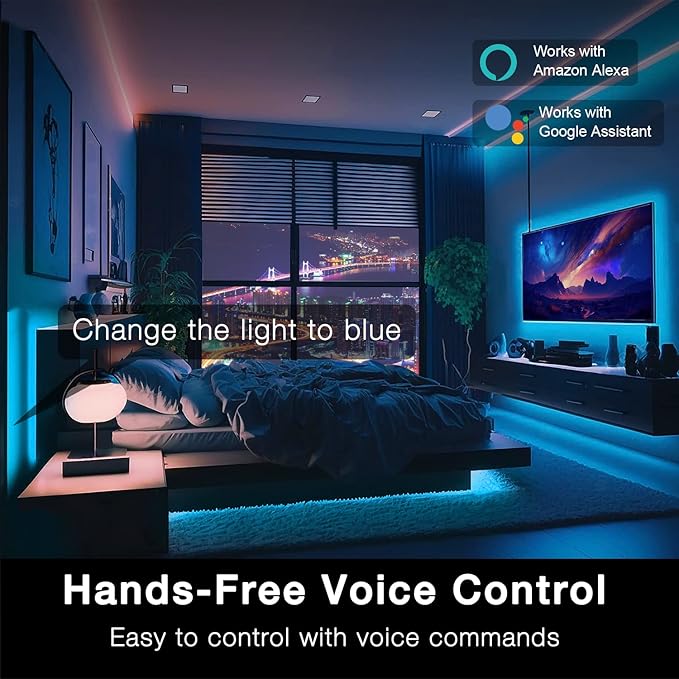DAYBETTER 65.6ft WiFi Smart Led Lights Strip - Image 2