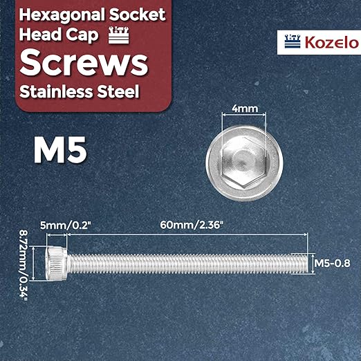 Kozelo 25pcs Socket Head Cap Screws - Image 2
