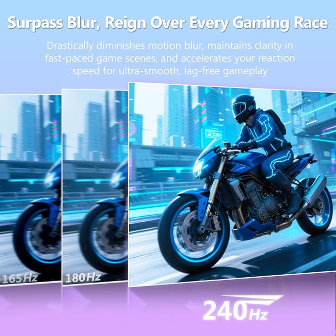 Z-Edge 24 inch 240Hz 165Hz Gaming Monitor, FHD 1080p, MPRT 1ms, IPS Monitor - Image 2