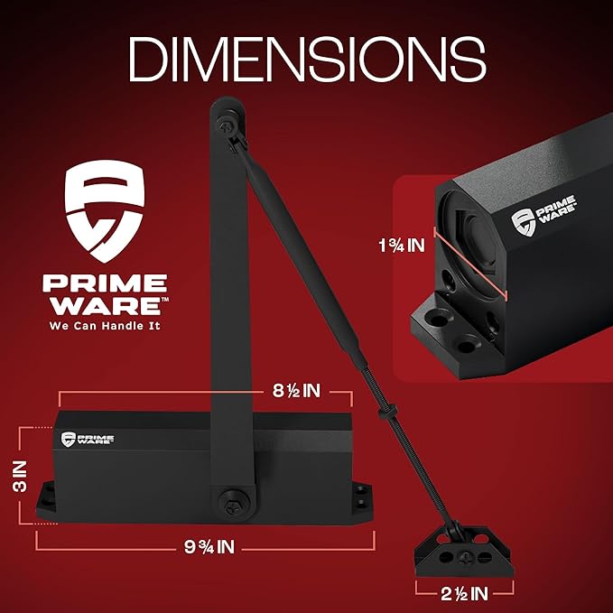 PrimeWare DC-600 Automatic Adjustable Door Closers - Image 7