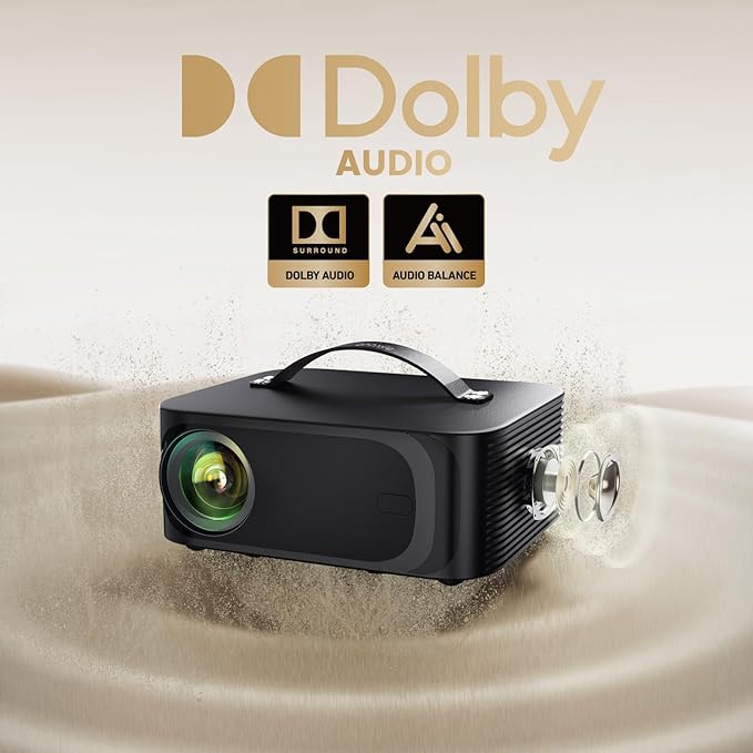 Outdoor-Projector-4K with Wifi6 and Bluetooth, Smart TV OS & DoIby, Portable - Image 5