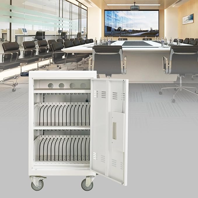 Aokleo 32 Devices Laptop Charging Cart - Image 3