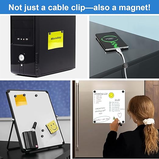 Wanheart Magnetic Cord Holders, Magnetic Cable Organizer - Image 3