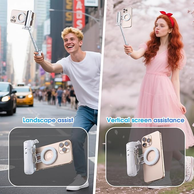 Magnetic Tripod for Phone, 2 in 1 for Magsafe Stand＆ Clip Portable Pocket Size - Image 6