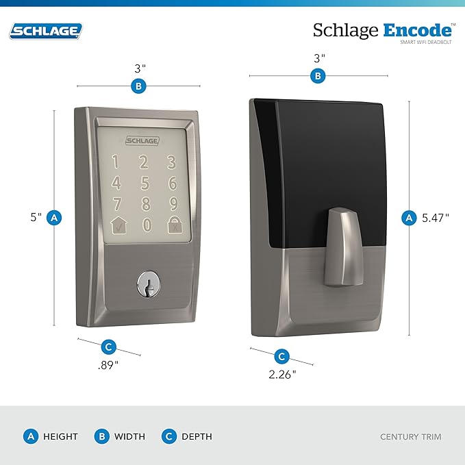 Schlage Encode Smart WiFi Deadbolt Lock - Image 3