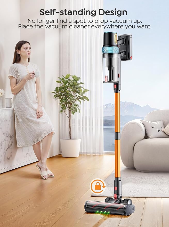 INTETURE Cordless Vacuum Cleaner, 600W 50KPA 65Mins Vacuum Cleaners - Image 7