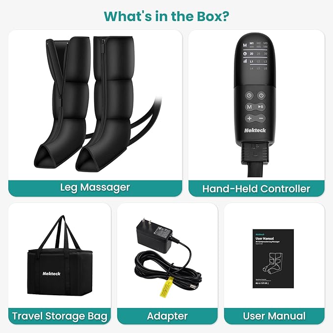 Leg Massager for Circulation and Pain Relief Air Compression Boots Massage - Image 9