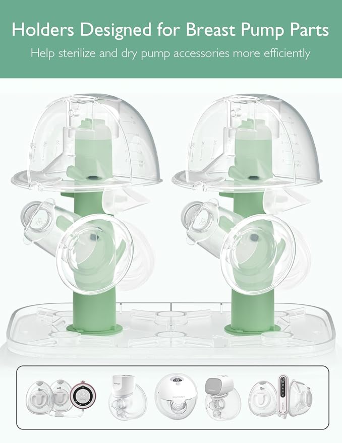 Momcozy 3 Layers Large Bottle Sterilizer and Dryer, Fast Sterilize and Dry - Image 5