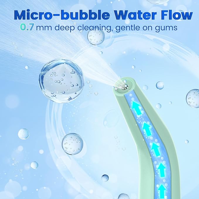 WellLeo Water Flosser for Teeth, Portable Oral Irrigator Rechargeable Water - Image 3