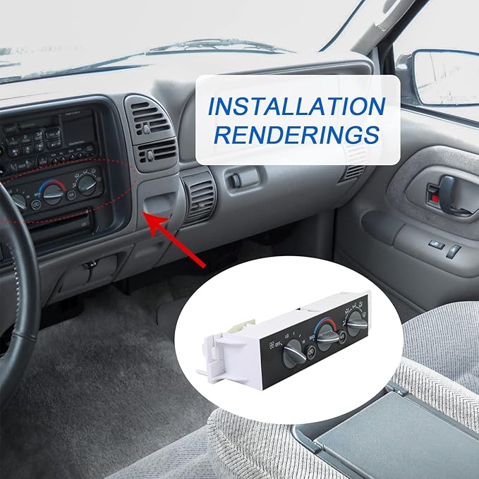 DICMIC A/C Heater Control Panel Climate Control Module Without Rear Window - Image 6