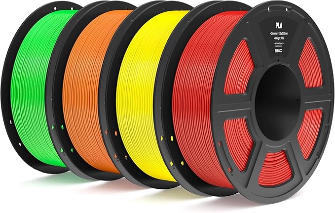 ELEGOO PLA Filament 1.75mm Bundle 4KG, 3D Printer Filament Dimensional Accuracy by ELEGOO
