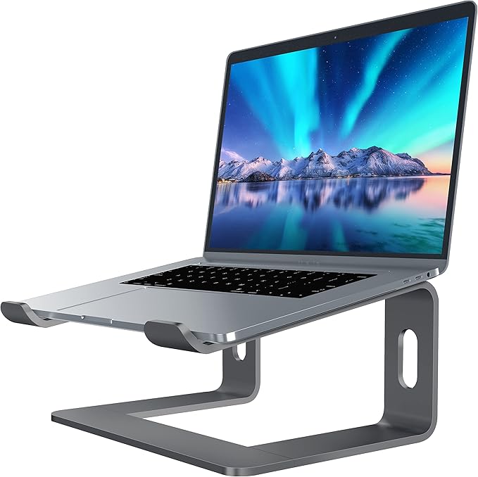 SOUNDANCE Laptop Stand, Aluminum Computer Riser, Ergonomic Laptops Elevator by Soundance