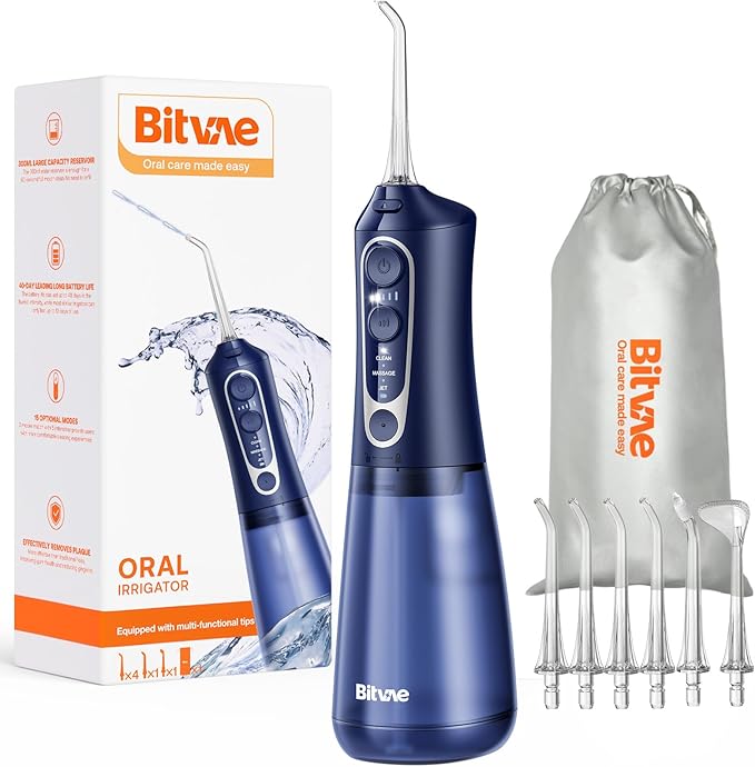 Bitvae Water Dental Flosser Teeth Pick, Cordless Flosser by Bitvae