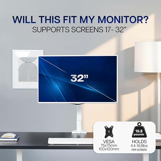 VIVO Single 17 to 32 inch Monitor Height Adjustable Counterbalance Mechanical - Image 6