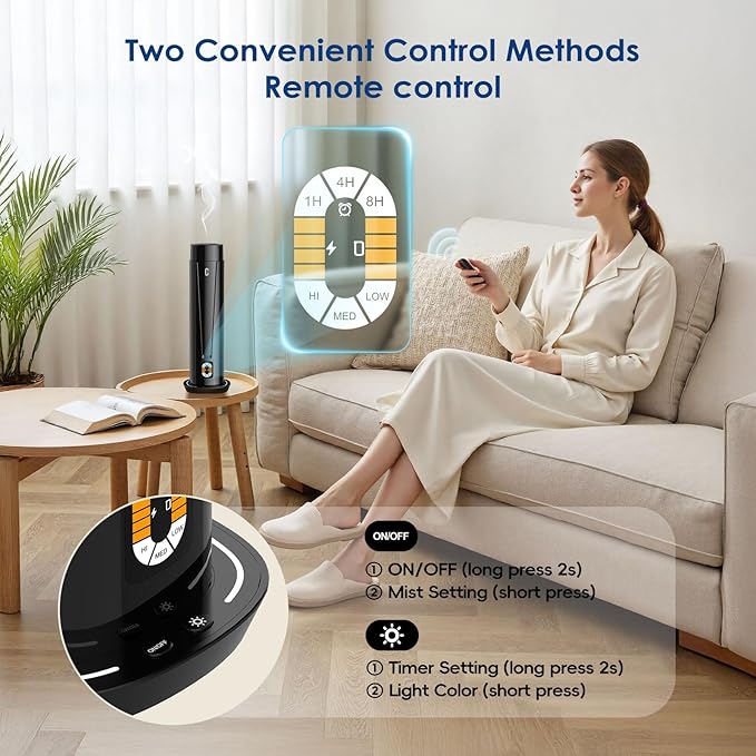 Waterless Scent Diffuser – 1200 Sq Ft Coverage, Essential Oil Diffuser - Image 6