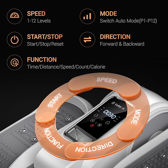 Under Desk Elliptical Machine, Electric Seated Pedal Exerciser, Min Leg - Image 4