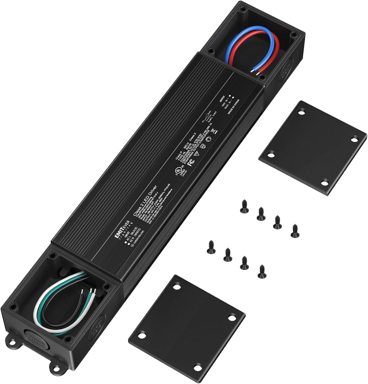 EMITEVER 60W Triac Dimmable LED Driver, 100-277VAC to 24VDC Dimmable Power