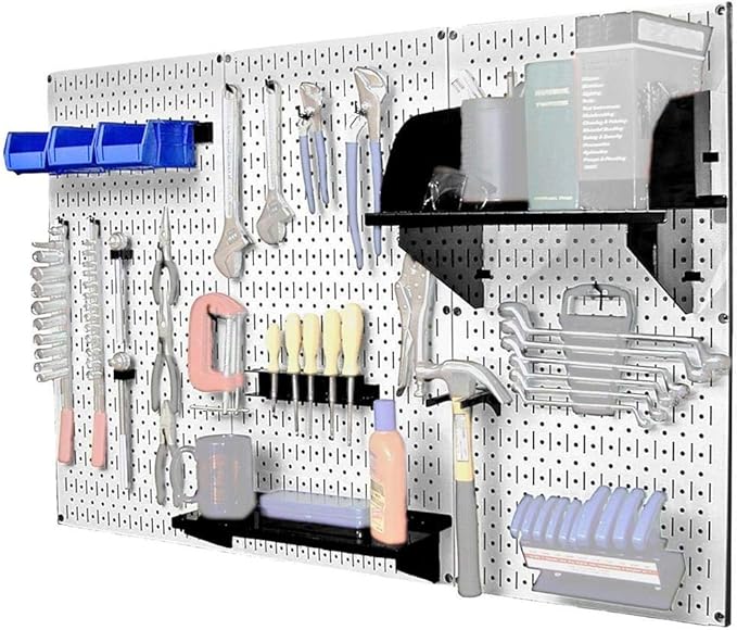 Wall Control 30-WRK-400WB Standard Workbench Metal Pegboard Tool Organizer - Image 3