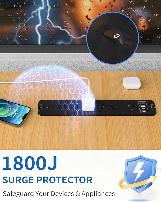 Inhwatek Recessed Power Strip - Image 2