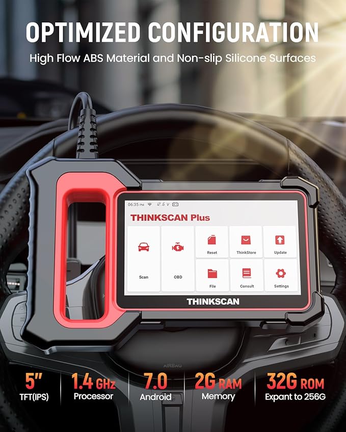 THINKCAR OBD2 Scanner, ThinkScan Plus S7 ABS, IC System Diagnostic Scan Tool - Image 7