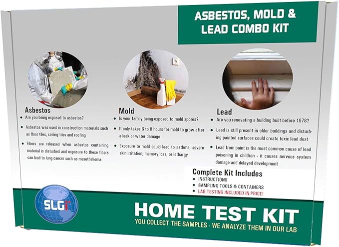 Combo Asbestos, 1 Pack 5 Day by SLGiHomeTestKits