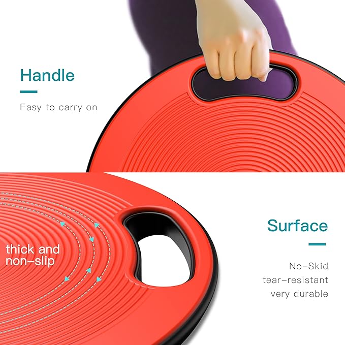 EVERYMILE Wobble Balance Board, Exercise Balance Stability Trainer Portable - Image 2
