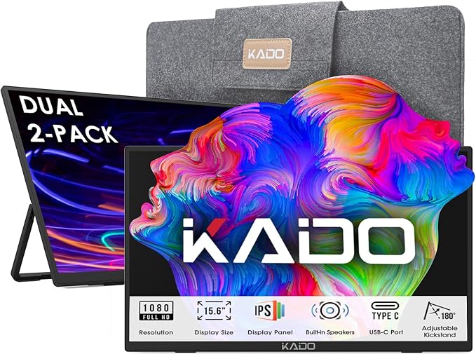 Kado Dual Portable Monitor Setup by Kado