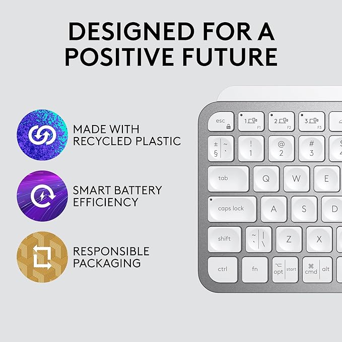 Logitech MX Keys Mini Minimalist Wireless Illuminated Keyboard, Compatible - Image 5