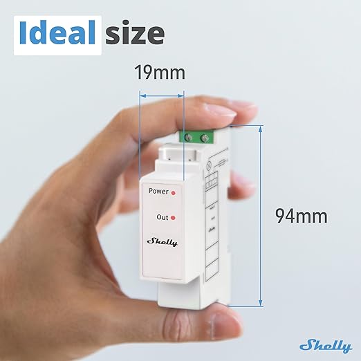 Shelly Pro 3EM Switch Add-On | Add-On Pro 3EM Dry Contacts DIN Rail Mounting | - Image 6