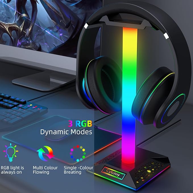 CybJoy Gaming Headphone Stand PC Accessories - Image 2